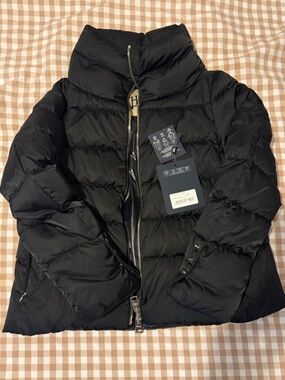 Women’s Herno funnel neck coat size 50 black